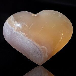 Flower Agate Heart Carving (#16)‎